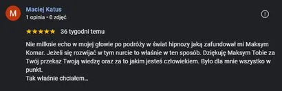 Opinia w Google