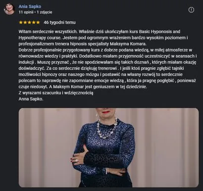 Opinia w Google